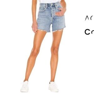 Agolde Riley Highrise Denim Shorts